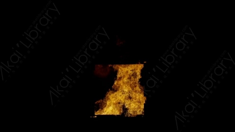 视频素材-窗户窗口燃烧火焰Fire_Window_Front_Large_120fps_11