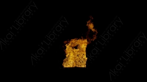 视频素材-窗户窗口燃烧火焰Fire_Window_Front_Large_120fps_18