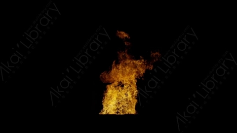 视频素材-窗户窗口燃烧火焰Fire_Window_Front_Large_120fps_28