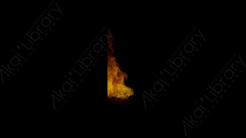 视频素材-窗户窗口燃烧火焰Fire_Window_Side_60fps_13
