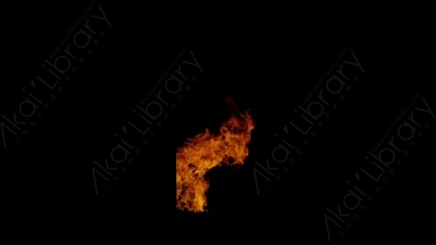 视频素材-窗户窗口燃烧火焰Fire_Window_ThreeQuarter_60fps_02