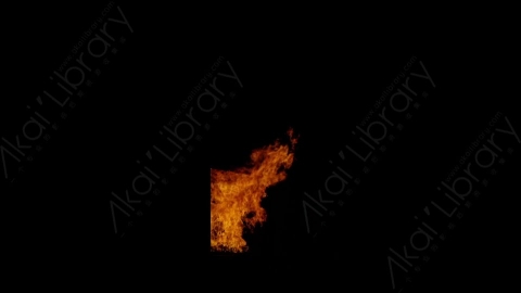 视频素材-窗户窗口燃烧火焰Fire_Window_ThreeQuarter_60fps_04
