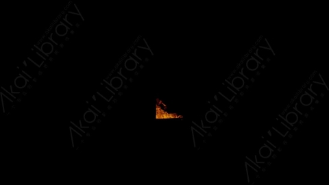 视频素材-窗户窗口燃烧火焰Fire_Window_ThreeQuarter_60fps_08