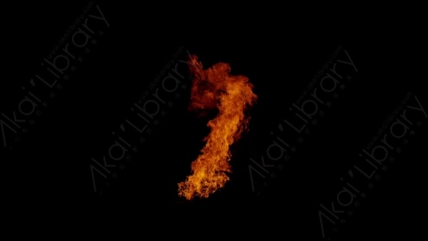 视频素材-窗户窗口燃烧火焰Fire_Window_ThreeQuarter_60fps_20