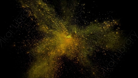 视频素材-爆炸粉尘色粉HD_OVERHEAD_1