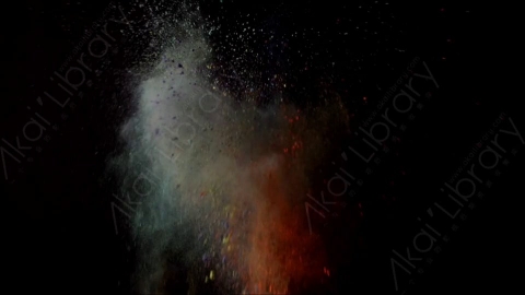 视频素材-爆炸粉尘色粉HD_SIDE_VIEW_9