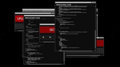 AE模板-Hacking UI_01_HUD科技黑客攻击入侵破解电脑界面.zip