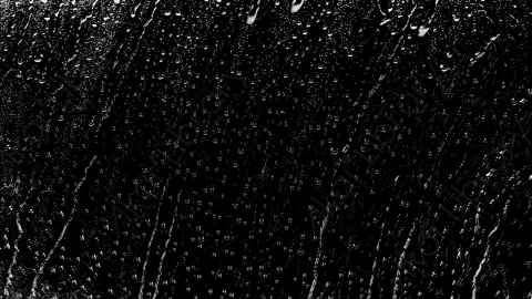 视频素材-雨水下雨水滴落在玻璃上滑落Heavy_Drip