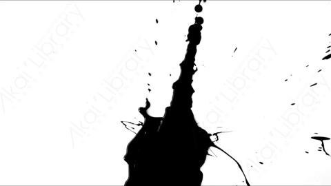 视频素材-Ink_Splat_10水墨洒落