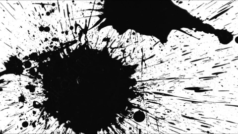 视频素材-Ink_Splat_16水墨洒落