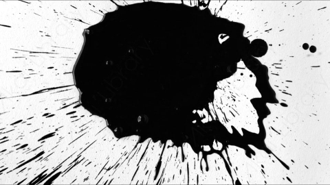 视频素材-Ink_Splat_19水墨洒落