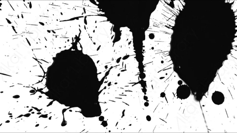 视频素材-Ink_Splat_3水墨洒落