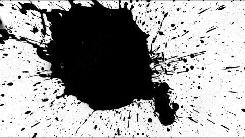视频素材-Ink_Splat_5水墨洒落
