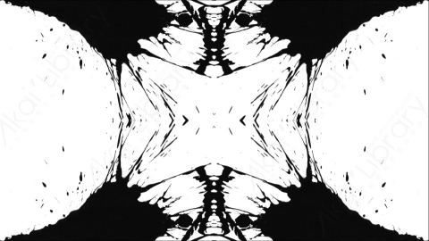 视频素材-Ink_Splat_Mirrored_10水墨洒落
