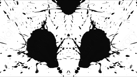 视频素材-Ink_Splat_Mirrored_1水墨洒落