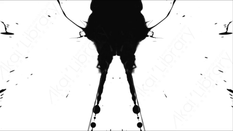 视频素材-Ink_Splat_Mirrored_5水墨洒落
