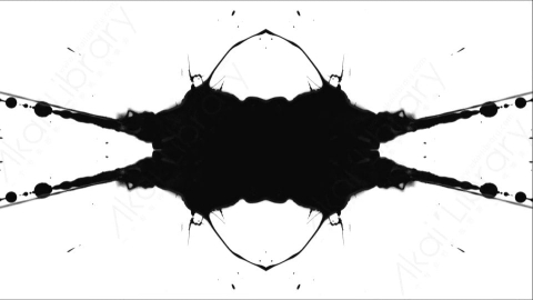 视频素材-Ink_Splat_Mirrored_6水墨洒落