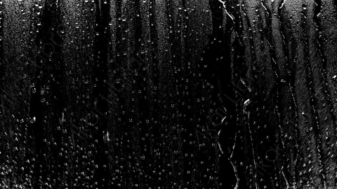 视频素材-雨水下雨水滴落在玻璃上滑落Leak_Close-Up