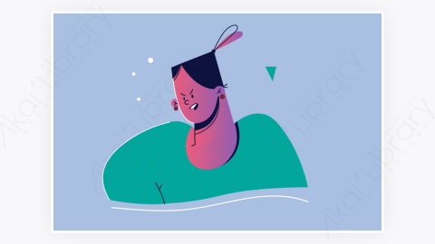 图片素材-MG手绘卡通人物动作表情愤怒沮丧