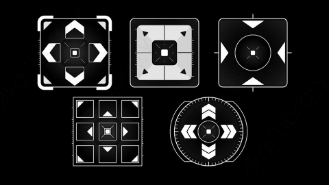 AE模板-NAVIGATION PAD_HUD科技方形元素.zip
