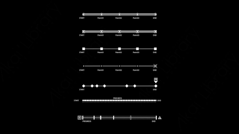AE模板-PROGRESSIONS进度元素HUD科技界面元素.zip