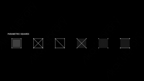 AE模板-Parametric Squares_HUD科技方形界面元素.zip