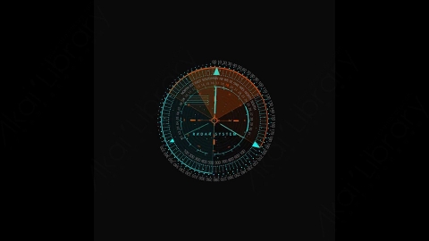 AE模板-Radar 02雷达扫描HUD科技圆形界面元素.zip