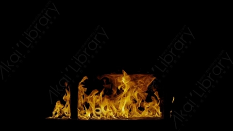 视频素材-Rampant_4K_Fire_153燃烧火焰