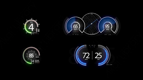 AE模板-SPEEDOMETER速度仪表盘HUD科技界面元素.zip