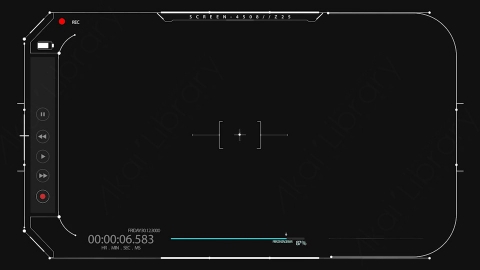 AE模板-Screen Recording 04HUD科技监控视频播放器界面.zip