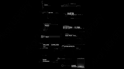 AE模板-Text HUD_HUD科技文字界面元素.zip