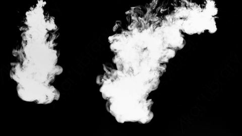 视频素材-水墨墨水Two_Ink_Drops_White_On_Black_1