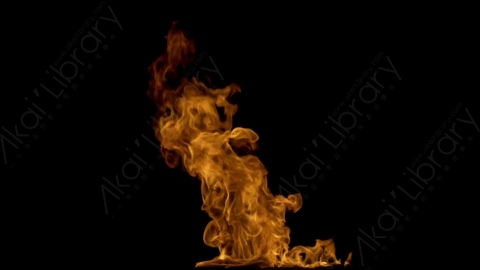 视频素材-motionVFX_steady_bonfire_01燃烧火焰