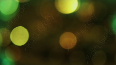 视频素材-光斑steady_circular_bokeh_yellow_&_green