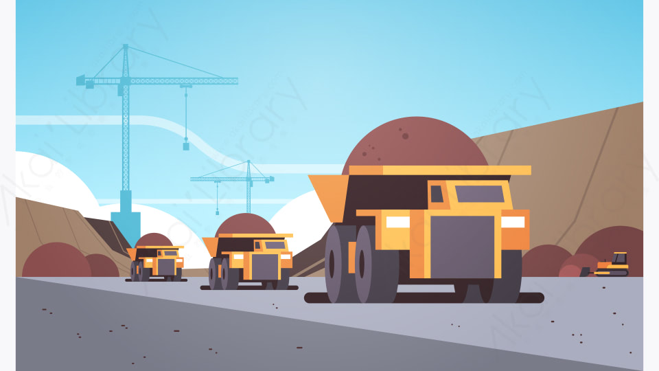 图片素材 露天开采石材采石场工业矿山生产概念设计图 1 源库素材网