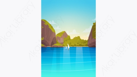 图片素材-美丽的亚洲海滩与山海岸海边视图夏季海景保费矢量-3