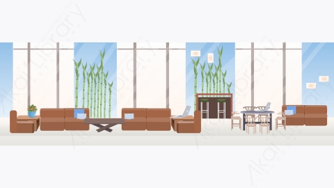 图片素材-创意合作中心当代工作区现代办公室室内