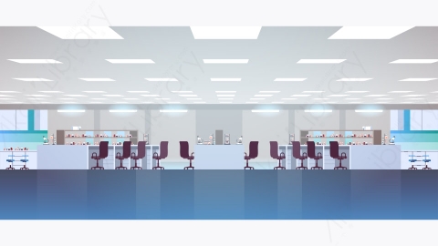 图片素材-卡通科学家化学物理研究室实验室场景-4