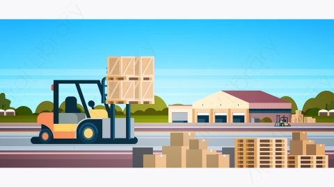 图片素材-工厂制造建筑物工业区工厂用管道矢量图-6
