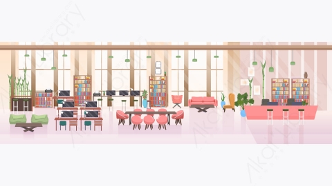 图片素材-空间创意合作中心现代工作场所办公室室内2