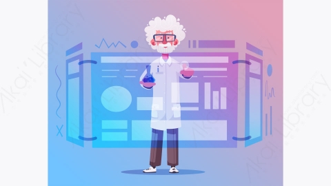 图片素材-医生科学家化验正在研究或做实验-2