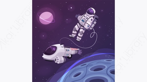图片素材-宇宙太空宇航员角色