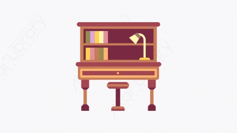 图片素材-001_书桌_desk