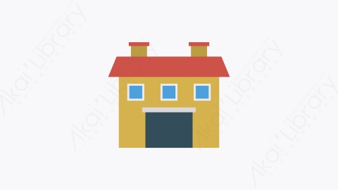 图片素材-001-住宅house卡通扁平城市建筑元素图标