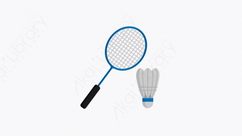 图片素材-002_羽毛球_badminton