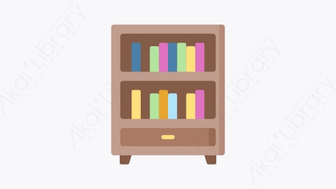 图片素材-002书柜 bookcaseMG卡通家居用品元素图标