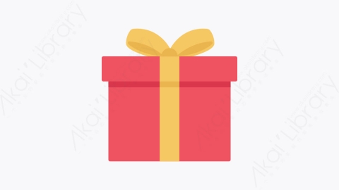 图片素材-002-礼品盒giftbox卡通扁平医疗慈善元素图标