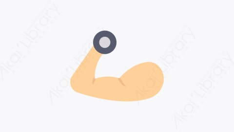 图片素材-002-健身房gym扁平卡通健康元素图标