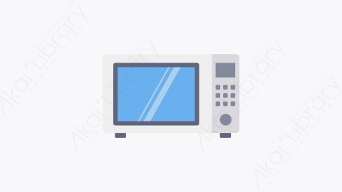 图片素材-002-微波炉microwave_oven扁平卡通烹饪元素图标