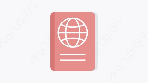图片素材-002-护照passport扁平卡通旅行和假期元素图标